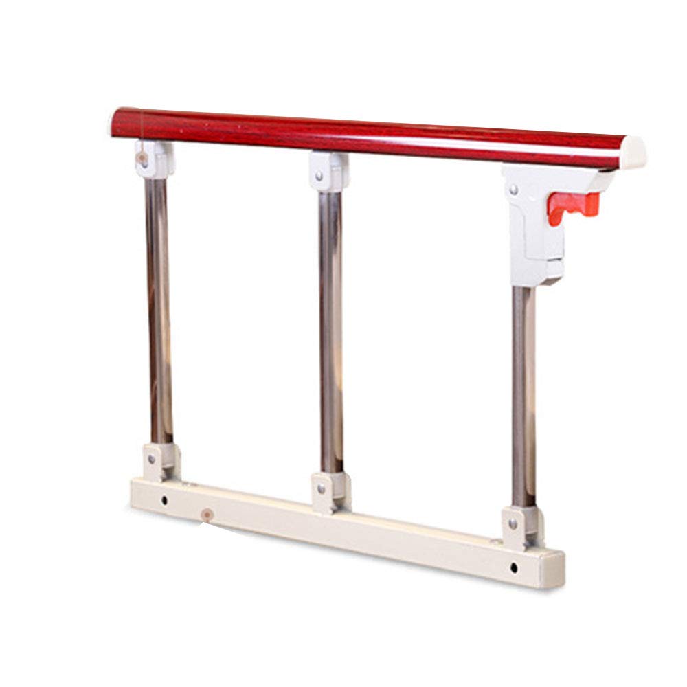 Barandilla de Seguridad para Cama de bebé, barandilla Plegable anticaídas, barandilla Lateral de Seguridad para Adultos, asa de Asistencia, para Personas Mayores, Rojo, 70 cm x 40