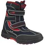  Indigo gefütterter Winterstiefel mit Slam-Tex Membran 2-er Klett Gr.31-42 blau EUR 32