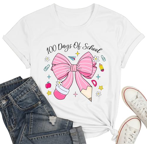 Happy 100 Days of School Shirt for Women