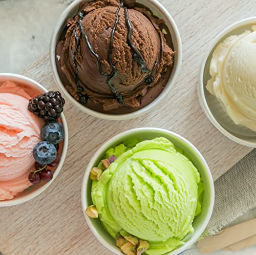 Image of BALCI 16oz Ice Cream Containers - Set of 4 (White Sprinkles)