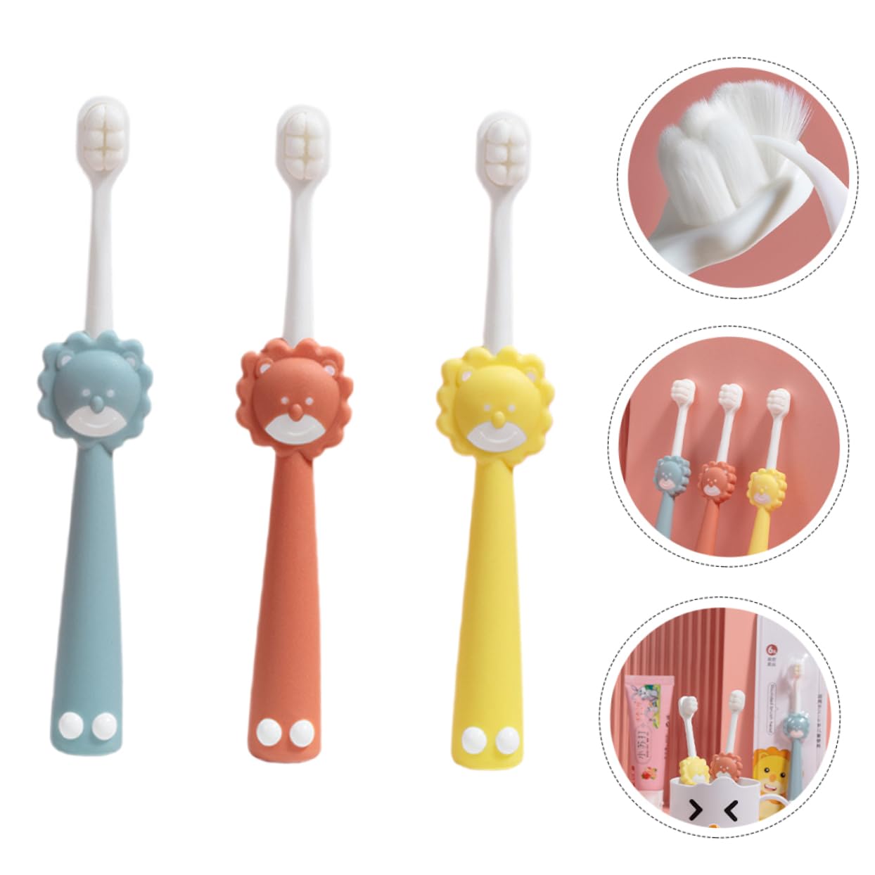 Healvian 12 Pz Spazzolino Da Denti Per Bambini Wanmao Spazzolino Manuale Spazzolino Per La Pulizia Profonda Extra Aspirazione Portatile Pp Bambino Che Fa i Primi Passi Prodotti Per Bambini