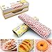 100 Pezzi Carta da imballaggio per Alimenti,Fogli Carta Alimenti al Forno, Carta oleata,Carta da Cera in Cera D'api,Carta da Regalo per Burger, Cheese, Bread, Sandwiches, Sweets,250 x 220mm