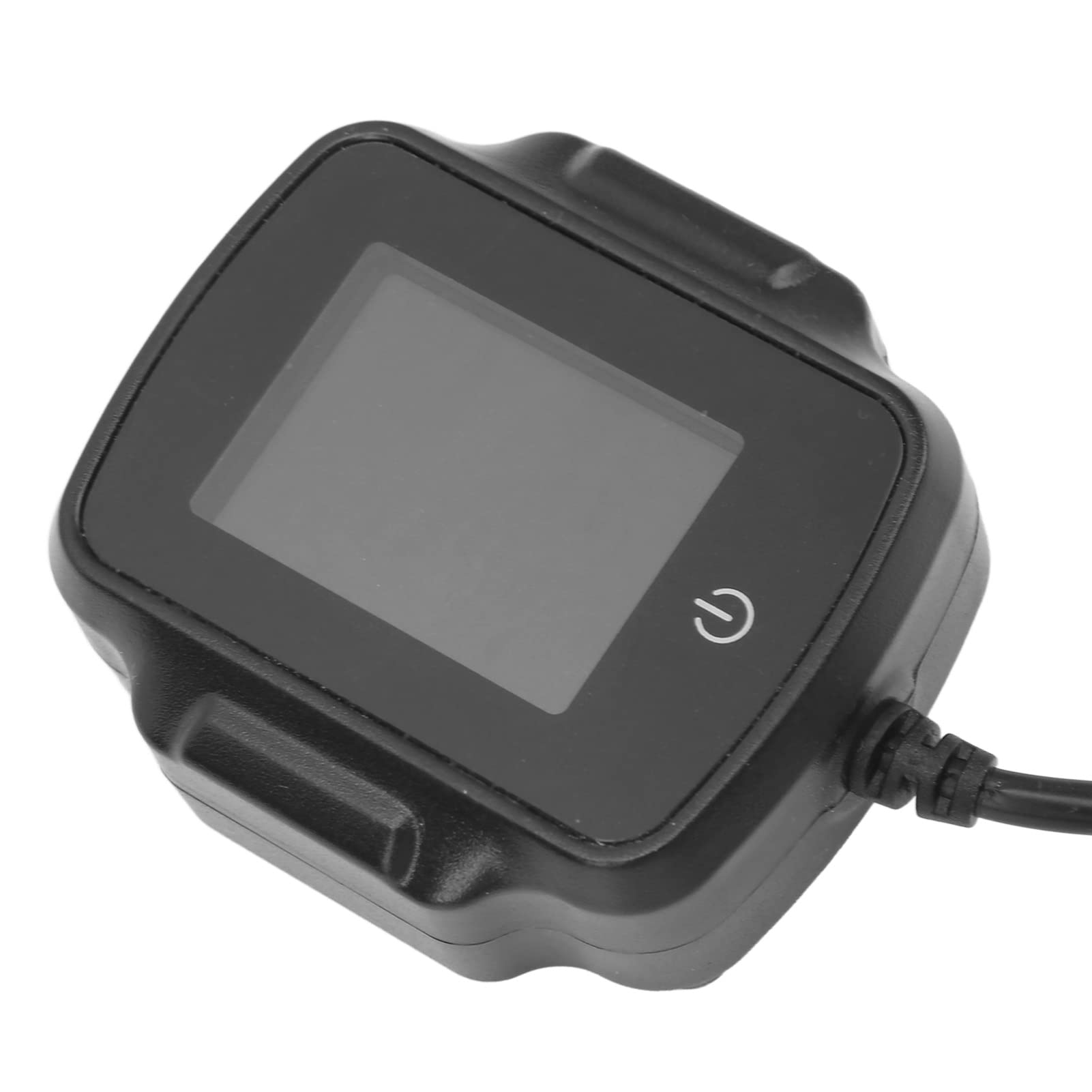 AMONIDA TPMS Pressione Pneumatici Moto, Monitor della Pressione Gomme DC 12V con Display LCD, Allarme Acustico, Ricarica QC 3.0 e Sensori