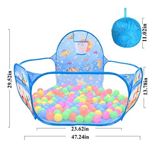 image for InnoFun Kids Pop Up Ball Pit Play Tent,Children Playhouse Indoor Outdo