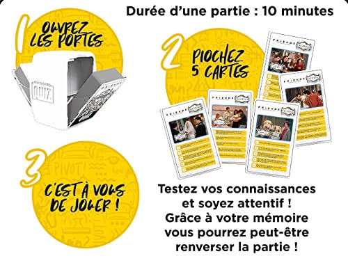 WINNING MOVES QUIZ FRIENDS 500 Questions Format Voyage Jeu de société Jeux de cartes A partir de Version française - vue 7