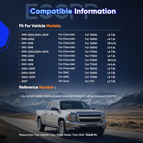 Image of ECCPP AC Compressor Fast Cooling 1997-1998 Fit for Chevrolet T6500 6.0L 6.6L 7.2L 2004-2009 Fit for GMC T6500 T7500 T8500 7.8L Air Conditioning Compressor