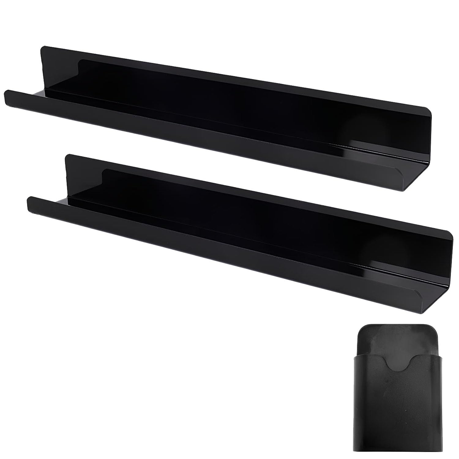 Étagère magnétique acrylique lot de 3 sans perçage pour frigo et tableau