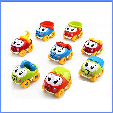 AmyBenton Baby First Little Car Toy, 8PCS Push and Go Car, Birthday Party Bag Fillers Car for Kids Boys Cover