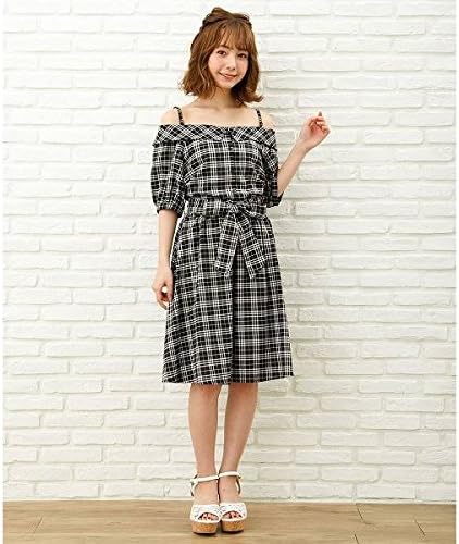 Amazon Co Jp イング Ingni チェック柄オフショルダーシャツワンピース クロ チェック M 服 ファッション小物