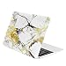 TopCase New Macbook 12-Inch White/Gold Marble Rubberized Hard Case for Macbook 12" with Retina Display Model A1534 (Newest Version 2015)