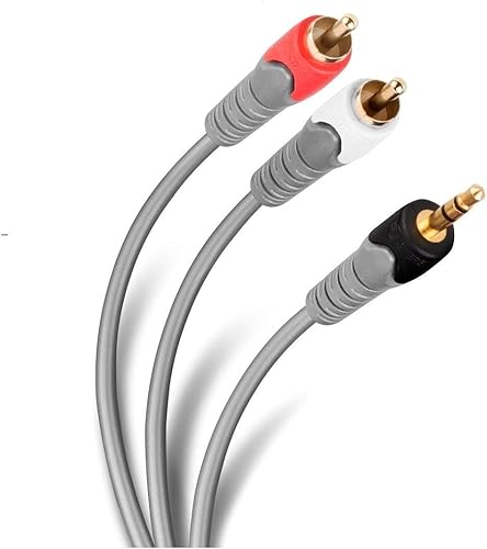 STEREN Cable divisor Elite Line YSplitter de 0.138 in a 2-RCA Machos - 18" macho a 2-RCA Machos (284-050)