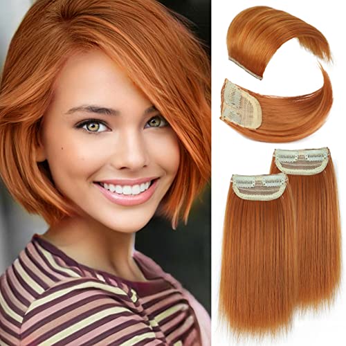 LNERATO Thick Hair Toppers for Women with Thinning Hair 4 PCS Adding Extra Hair Volume Synthetic Clips in Hairpieces Nat