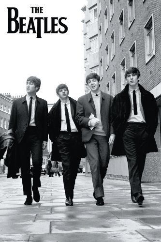 The Beatles (Walking Down Street) Music Poster Print – 22×34 by NMR/Aquarius - Les Beatles, Paul McCartney, John Lennon, RIngo Starr, George Harrison The Beatles (Walking Down Street) Music Poster Print - 22x34 by NMR/Aquarius