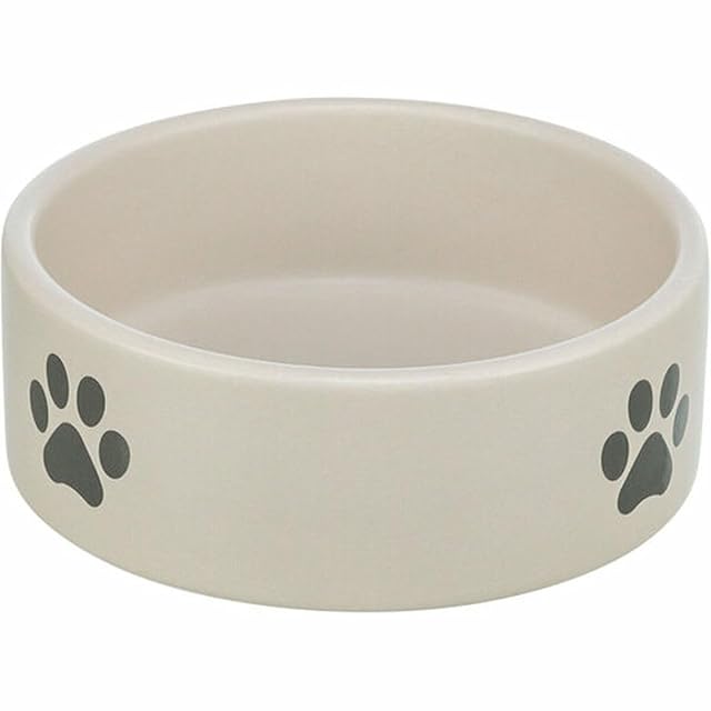 Foto 5 de 5 de Trixie Comedero de cerám, 0,3 l/ø 12 cm, Gris Claro/Gris, para Perros