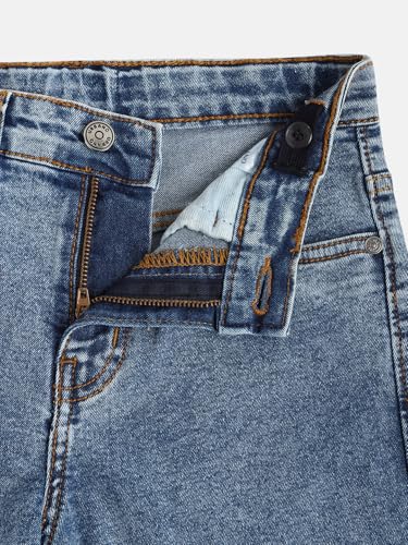 Image of Urbano Juniors Boy's Loose Baggy Fit Washed Denim Jeans Stretchable