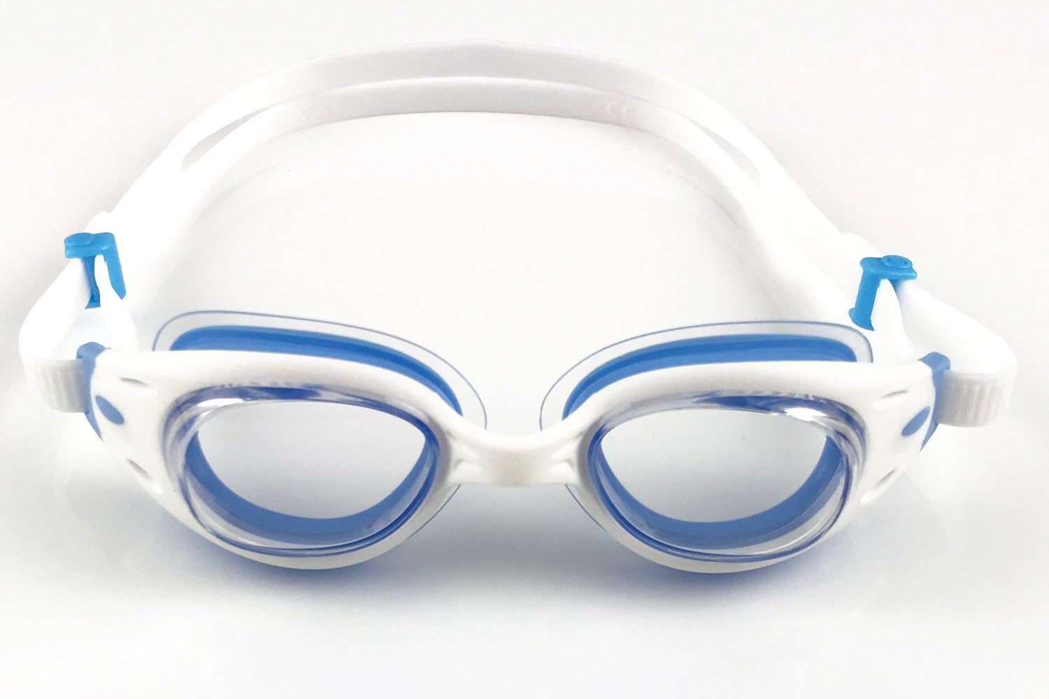 Snake & Pig Basilisk Junior Swimming Goggles for Children, Teenagers and People with Narrow Faces (Blue Clear)