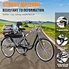 EVGTTI Adult Tricycles, 7 Speed Adult Trikes 26 inch 3 Wheel Bikes, Cruise Bike with Basket for Seniors, Women, Men for Recreation, Shopping, Exercise, Multiple Colors (Black, 26 in) #4