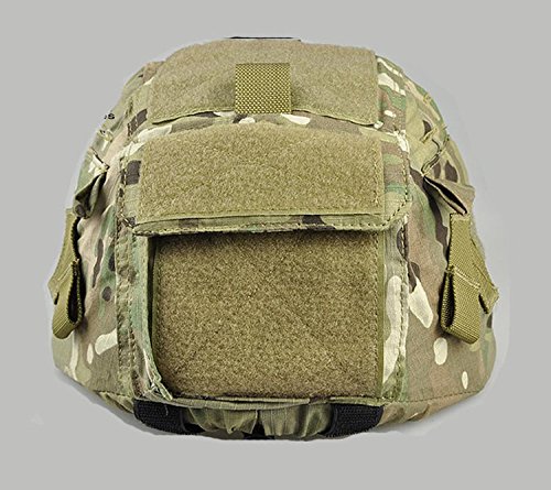 H World Shopping Tactical Airsoft Military Mich 2000 Ver2 Helmet Cover With Back Pouch (Mc) #TOP1