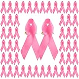WANDIC 100 PCS Octobre Rose Pins, Épingles en Polyester Octobre Rose...