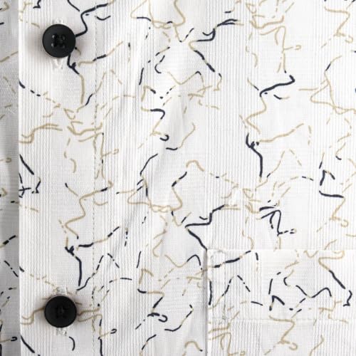 Image of 7-DAYS Men's Premium Formal Printed Shirt - 100% Cotton, Regular Fit, Full Sleeves, with Pocket - Stylish for Special Occasions.