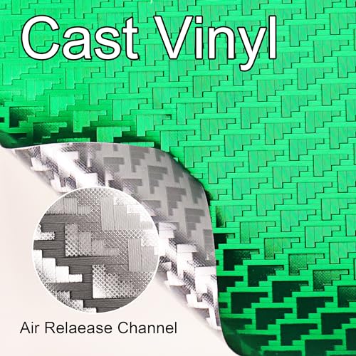 Image of Lypumso Plating Chrome Green Vinyl Wrap Film, Mirror-Like Gloss Finish for Car, Motorcycle | Easy DIY Install & Air Release | Removable No Residue 1ft x 5ft