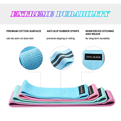 Fasce di resistenza, in tessuto, 4 pezzi