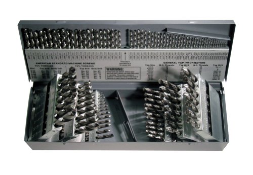 Cleveland C01330 Cle-Max 115 Piece High-Speed Steel General Purpose Jobber Length Drill Bit Set, Uncoated (Bright) Finish cover