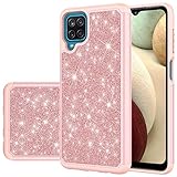 Shinyzone Compatible with Samsung Galaxy A12 5G Case Heavy Duty Drop Protection 2 in 1 Shockproof TP