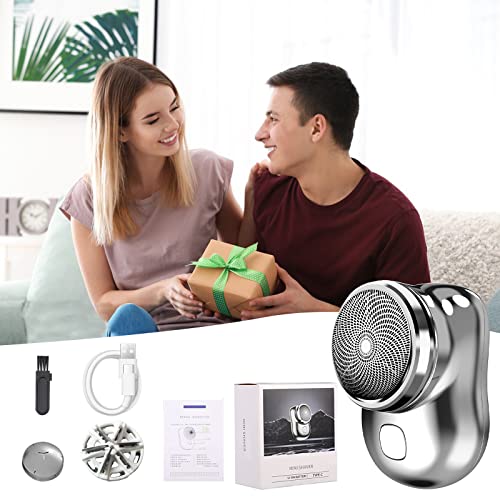 Afeitadora Eléctrica Portátil Mini-shave Eléctrica Para Hombres Húmedo y Seco USB Portátil de Bolsillo Actualización La Maquinilla Afeitar Sin Dolor Adecuado Familias Viajeras
