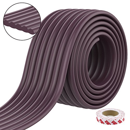 Baby Proofing Edge Guards 15.7ft Extra Wide Edge Protectors with Adhesive Tapes for Table, Desk, Fireplace(Nut Brown) - Thumbnail 7