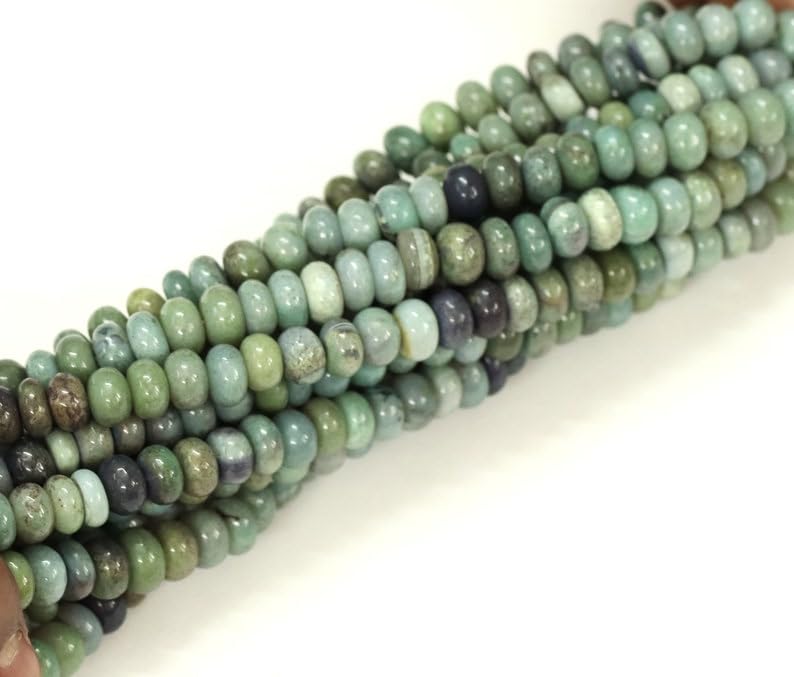 Perles opale vert olive naturelles pour façonner des bijoux chargés d'histoire