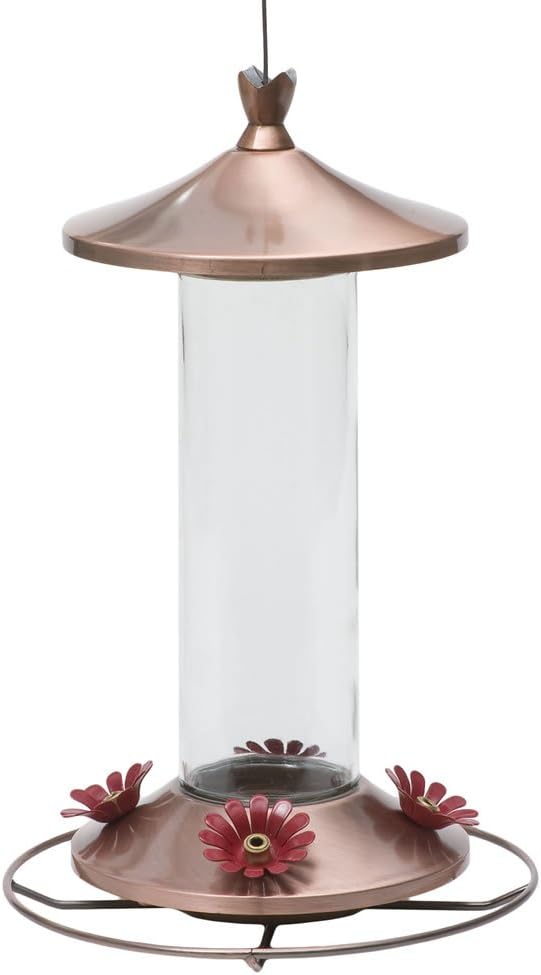Perky-Pet 710B Elegant Glass Hummingbird Feeder, Copper