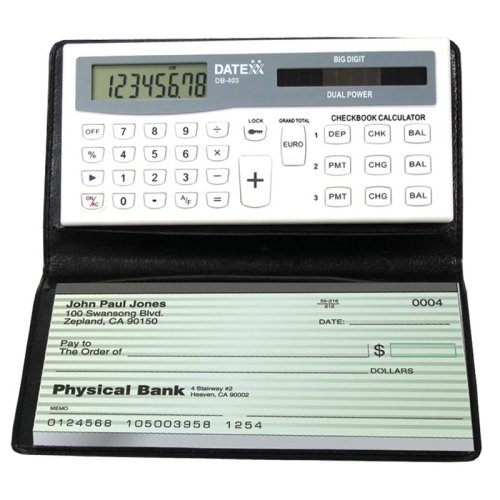 Datexx DB-403 Checkbook Calculator with 3-Memory Settings