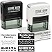 PermaPRINT Dual Clothing Stamper (1 Black Ink Stamp, 1 White Ink Stamp) Includes Free StampDARK Tool