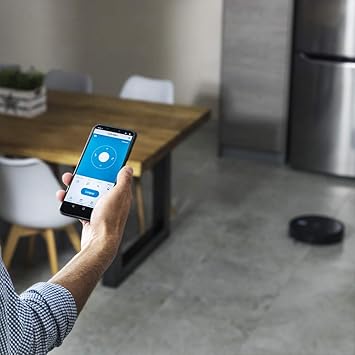 Robot Aspirador y fregasuelos Conga 1090 Connected, App Control, Aspira, Barre, Friega y Pasa la Mopa, 1400Pa, Cepillo Especial Mascotas, Fregado Inteligente, Control por Voz Alexa y Google2