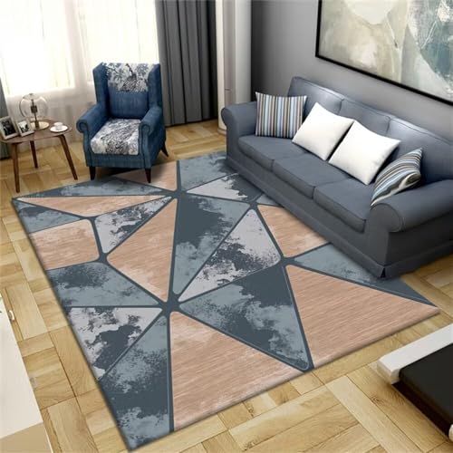 Tapis chambre enfant triangle géométrique moderne 80x120cm
