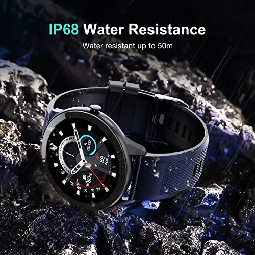 Smorfit Smart Watch For Men, Fitness Tracker With Heart Rate Monitor Pedometer Sleep Monitor, Ip68 Waterproof Activity Tracker For Andriod And Ios , Bluetooth Fitness Watches #TOP4