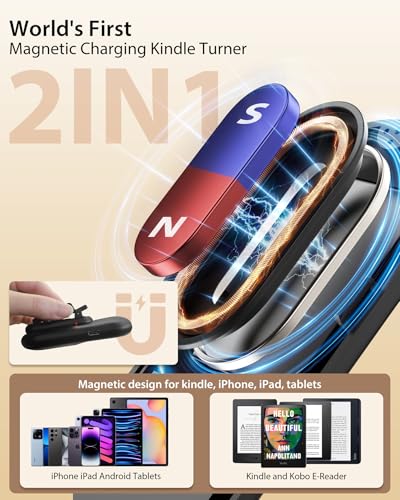 image for Stouchi [#1 Magnetic Tech] Remote Control Page Turner for Kindle Paper