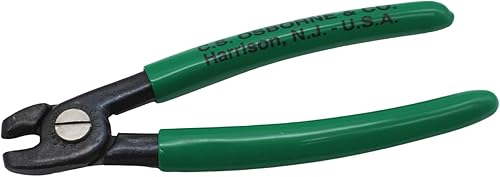 C.S. Osborne Alicates de anillo de cerdo #23T-M - Manijas de arco, sin junta de resorte, perno y tuerca