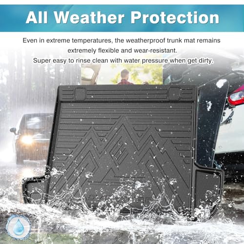 Image of Mixsuper Cargo Liner for Toyota 4Runner 2010-2024 5 Seater (No 3rd Seat or No Sliding Cargo Deck), Trunk Mat for 4Runner Accessories Cargo Mat Rear Trunk Liner Black
