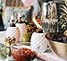 TIKI Brand 3-Pack Table Torch Glass Pineapple White and Gold - Decorative Outdoor Torch for Backyard, Lawn, and Patio, 6.5 in, 1117077