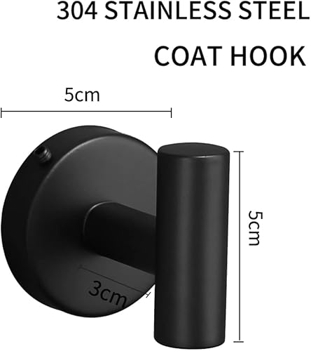 Miniatura 5 de Juego de soporte para papel higiénico  Incluye soporte independiente para perro, dos ganchos negros para toallas y soporte para papel higiénico de