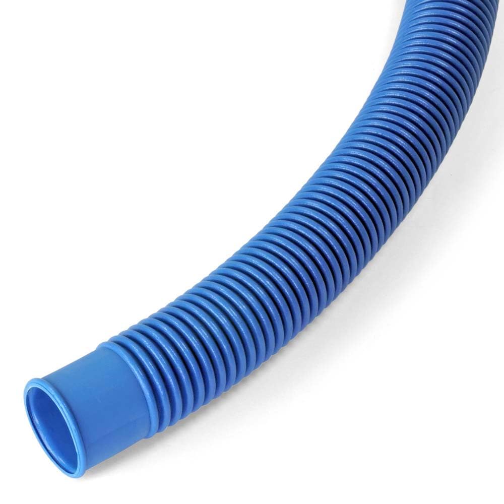 POOL Total Schwimmbadschlauch Ø 38 mm Blau - Flexibler Poolschlauch aus PE - Integrierte Muffen alle 1,50 m - Trittfest & beständig - Made in Germany - 12 m