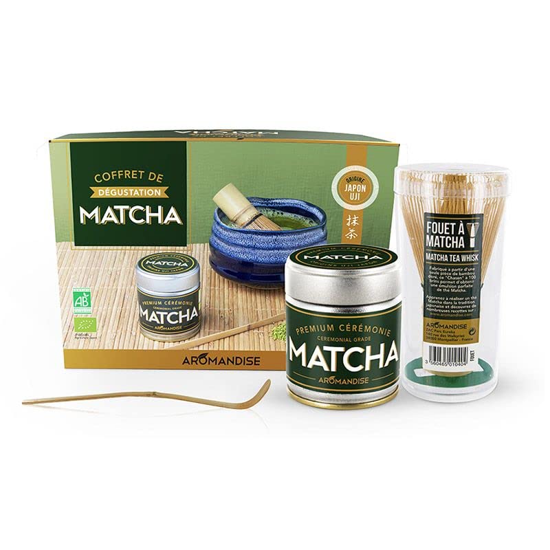 Aromandise - Matcha-Tee-Degustationsbox (15 x 21 x 9 cm, Bio, 1 Stück)