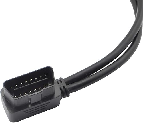 Miniatura 3 de iKKEGOL Universal OBD2 OBD II 16 Pin Splitter Y Cable abierto, J1962 1 macho a 2 hembra conector con soporte de montaje bajo salpicadero 19.7 in20