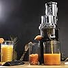 Cecotec Extracteur de Jus pour Fruits et Légumes à Pression à Froid Juice&Live 2500 EasyClean Brush. 200W, Sans BPA, 3 Positions, Slow Juicer, Filtre EasyClean, Anti-goutte, Carafe à Pulpe et Jus