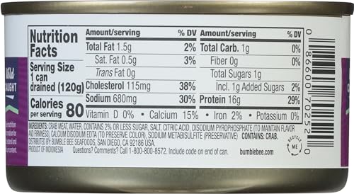 Bumble Bee Lump Crab Meat, 6 Oz Can thumb #2