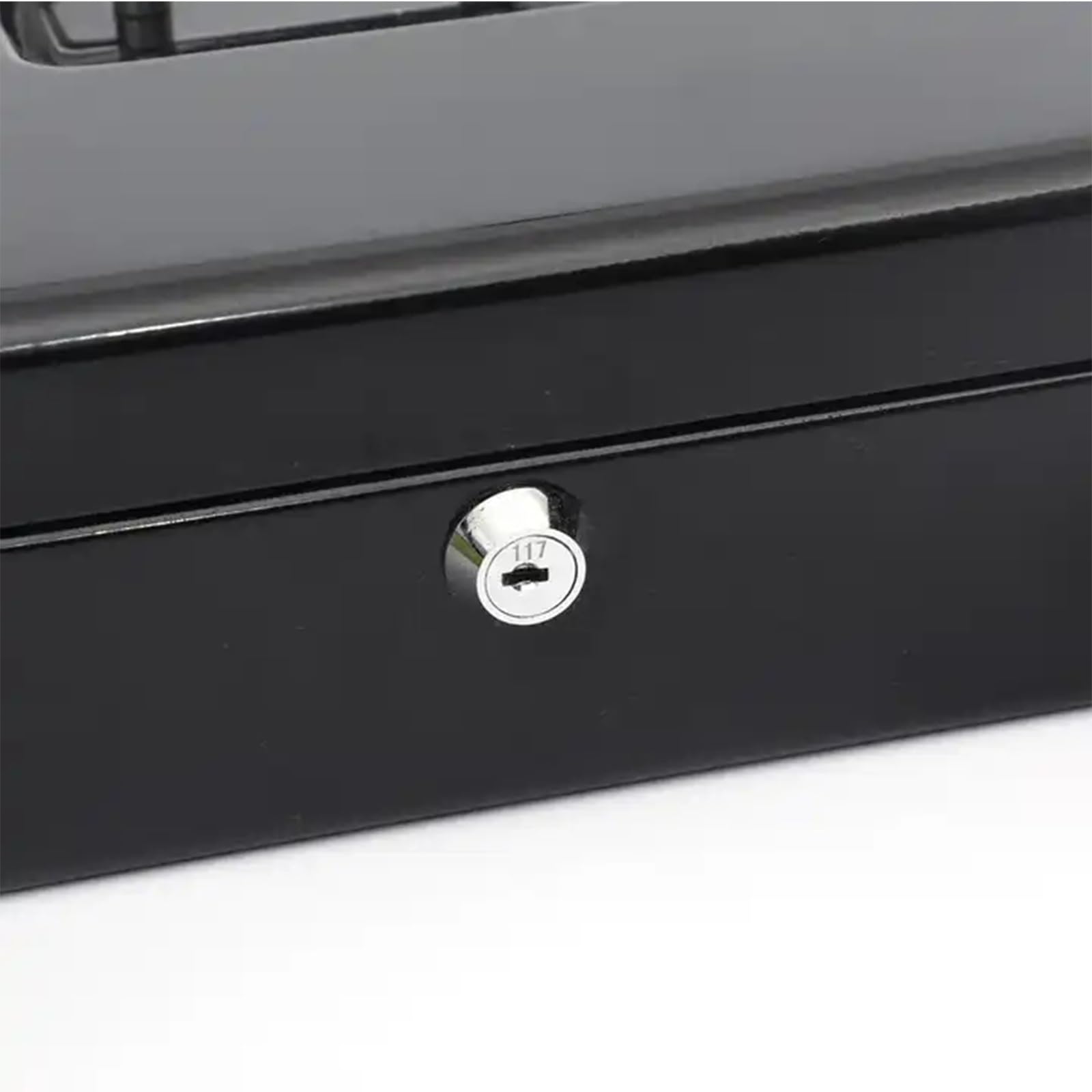 cassetto portadenaro, Salvadanaio in metallo con serratura for contanti, grande scatola di sicurezza in acciaio chiave(20x16x9cm)