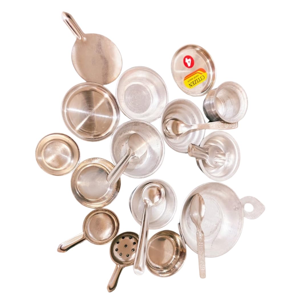 Elite 24 -Piece Real Cooking Miniature Kitchen Set for Real Cooking Set