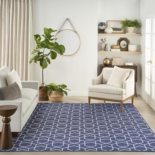 Tapete decorativo rectangular 8x10 pies azul marino miniatura 2